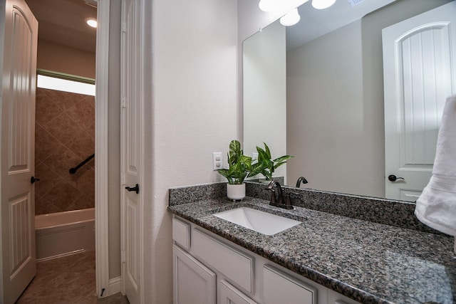14618 Moccasin Ridge Dr, Cypress, TX 77433 - full bath with vanity and tile patterned floors