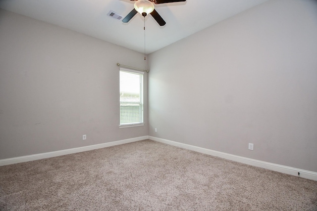 14618 Moccasin Ridge Dr, Cypress, TX 77433 - spare room featuring a ceiling fan and carpet floors