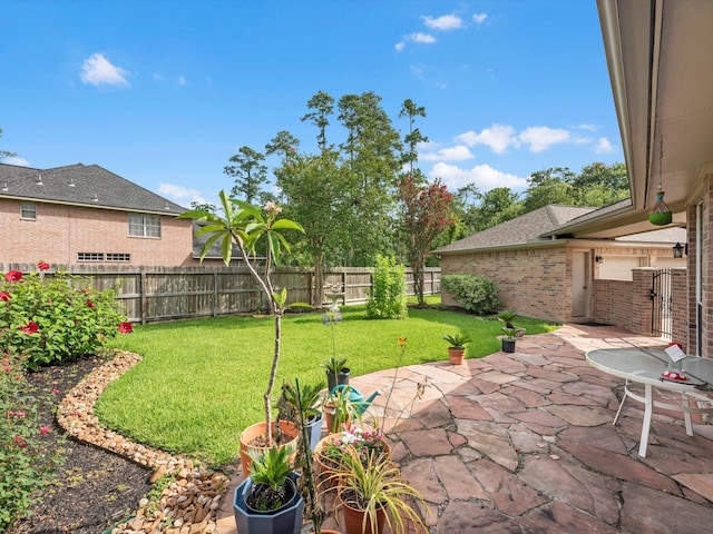 13410 Spyglen Ct, Cypress, TX 77429 - fenced backyard with a patio