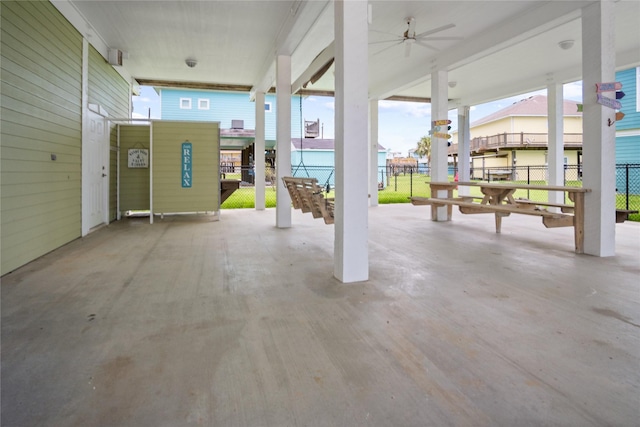 956 Biscayne, Crystal Beach, TX 77650 - view of patio / terrace with a ceiling fan