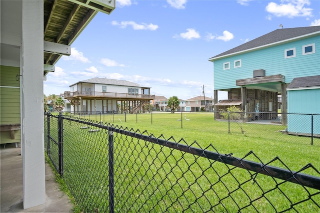 956 Biscayne, Crystal Beach, TX 77650 - fenced backyard featuring a residential view