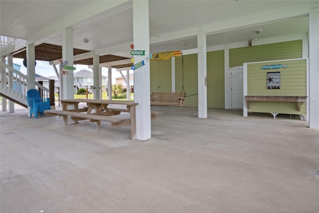 956 Biscayne, Crystal Beach, TX 77650 - view of patio featuring stairway