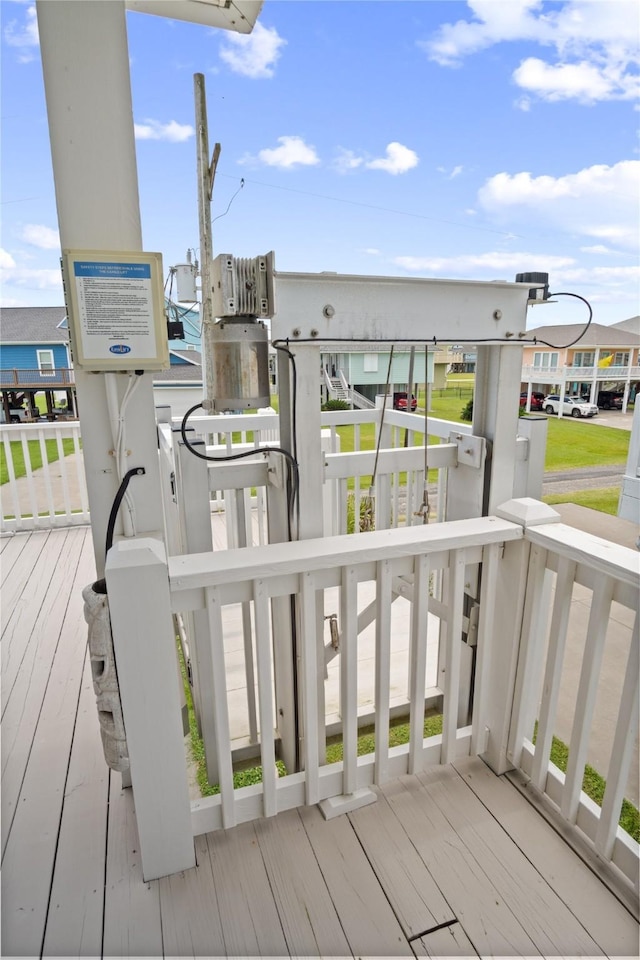 956 Biscayne, Crystal Beach, TX 77650 - view of wooden terrace