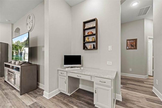 2922 Muhley St, Katy, TX 77493 - office with wood finished floors and built in study area