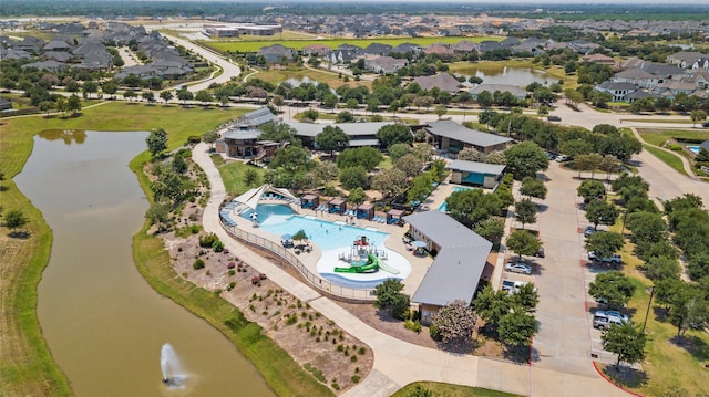 2922 Muhley St, Katy, TX 77493 - aerial perspective of suburban area with a large body of water