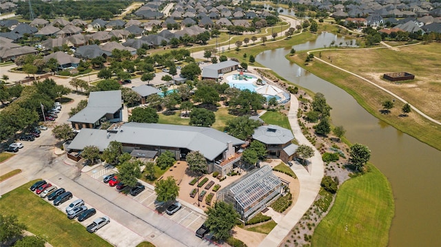 2922 Muhley St, Katy, TX 77493 - aerial view of residential area featuring a large body of water