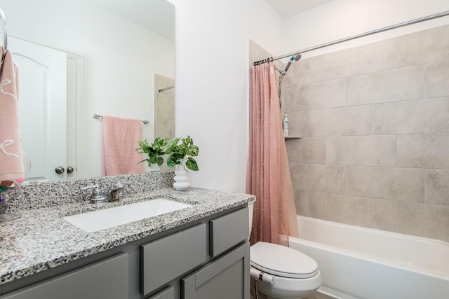 8023 Royal Palm Dr, Fulshear, TX 77441 - bathroom with vanity and shower / bathtub combination with curtain
