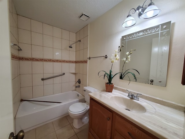 9206 Beringwood Dr, Houston, TX 77083 - bathroom with vanity, shower / washtub combination, and tile patterned flooring