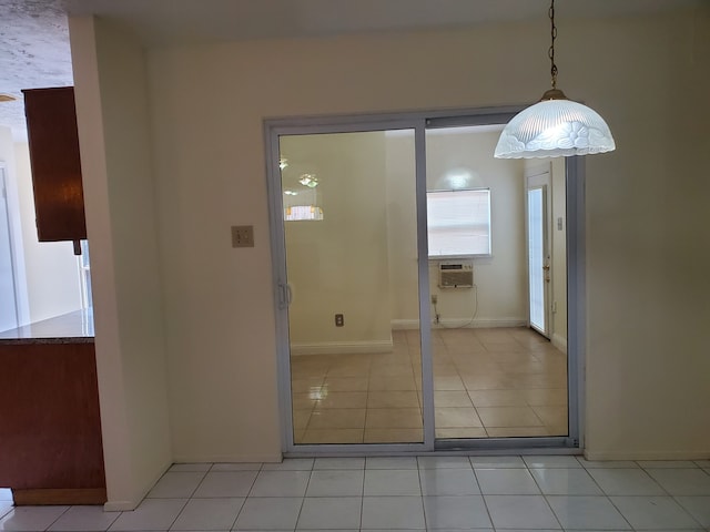 9206 Beringwood Dr, Houston, TX 77083 - unfurnished dining area featuring light tile patterned floors and cooling unit