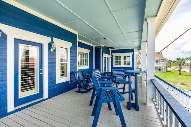973 Kenlyn Dr, Crystal Beach, TX 77650 - view of wooden porch