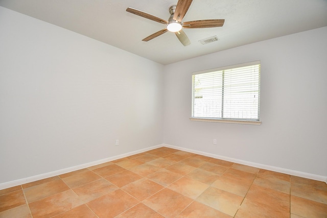 3511 Sweetspire Rd, Katy, TX 77449 - spare room with a ceiling fan and light tile patterned floors