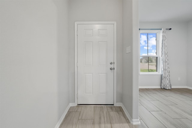 11103 Larkspur Dale Ct, Houston, TX 77044 - entryway with wood tiled floors and baseboards