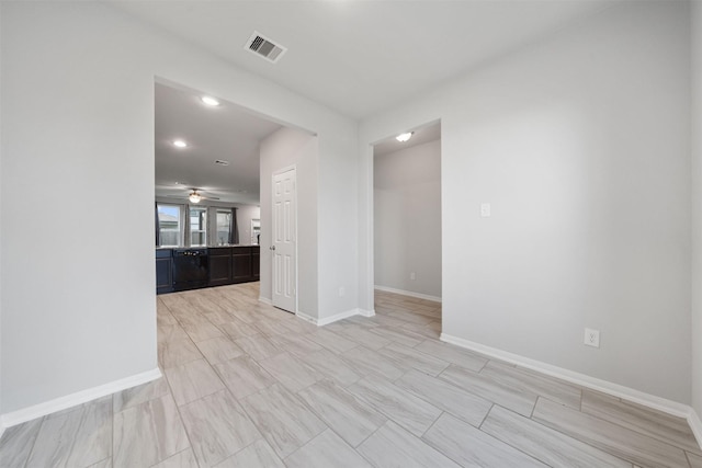 11103 Larkspur Dale Ct, Houston, TX 77044 - spare room with a ceiling fan and recessed lighting