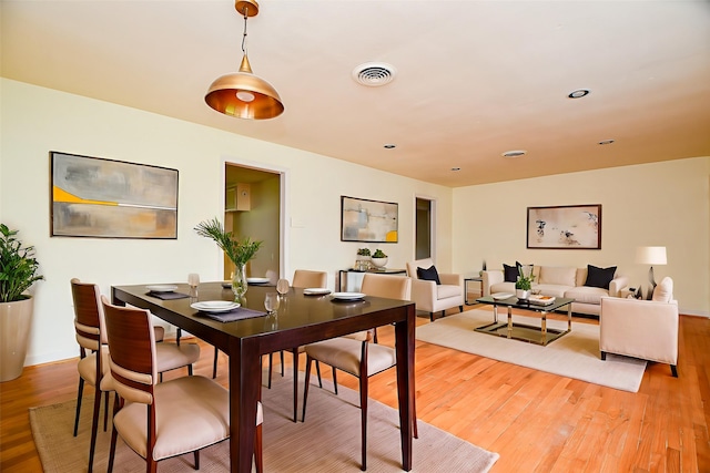 4114 Lemac Dr, Houston, TX 77025 - dining space with light wood finished floors and recessed lighting