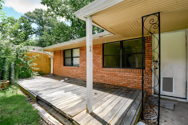 4114 Lemac Dr, Houston, TX 77025 - view of wooden terrace