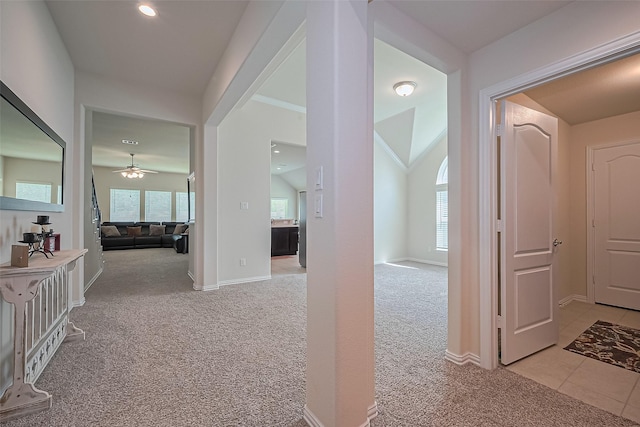 406 Riesling Dr, Alvin, TX 77511 - hall featuring light colored carpet and baseboards