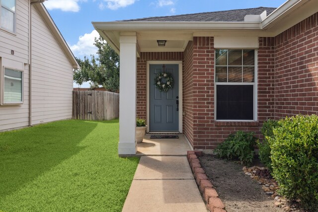 7238 Cypress Prairie Dr, Cypress, TX 77433 - entrance to property featuring brick siding and a shingled roof
