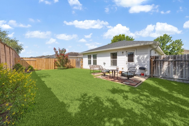 7238 Cypress Prairie Dr, Cypress, TX 77433 - rear view of property with a fenced backyard and a patio area
