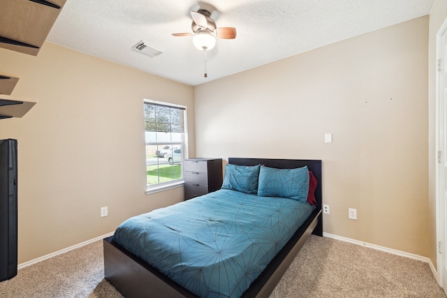 7238 Cypress Prairie Dr, Cypress, TX 77433 - carpeted bedroom with baseboards and a ceiling fan