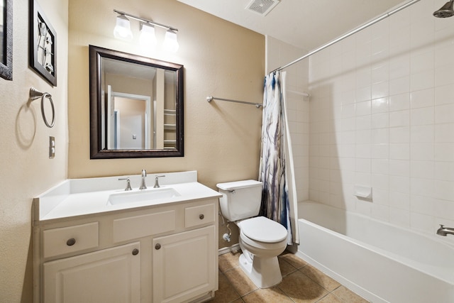 7238 Cypress Prairie Dr, Cypress, TX 77433 - bathroom with vanity, shower / bath combo, and tile patterned floors