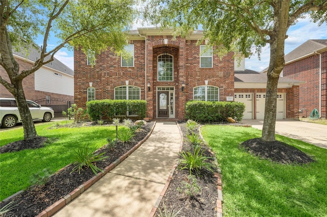 12543 Country Arbor Ln, Houston, TX 77041 - view of front of property featuring brick siding, concrete driveway, and a garage