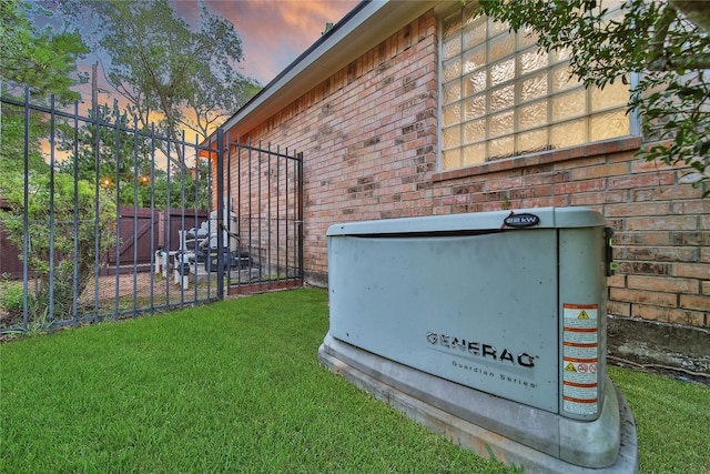 66 N Rocky Point Cir, Spring, TX 77389 - exterior view of a power unit and brick siding