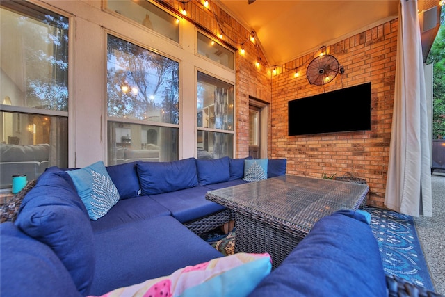 66 N Rocky Point Cir, Spring, TX 77389 - view of patio featuring outdoor lounge area