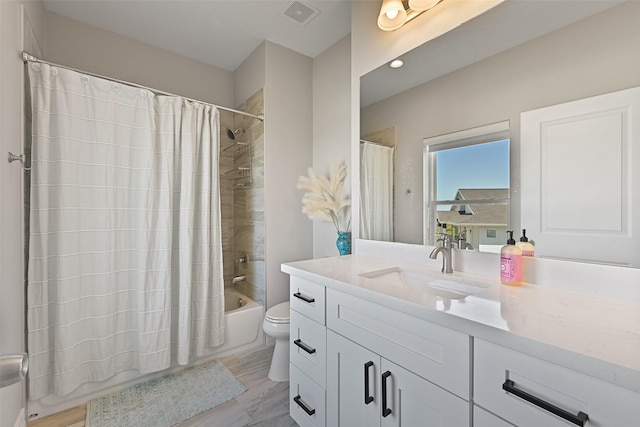 3914 Curlew Dr, Galveston, TX 77554 - bathroom with vanity and shower / bath combo with shower curtain