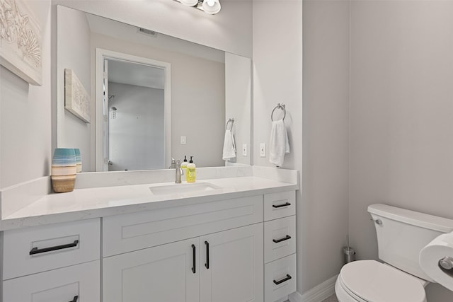 3914 Curlew Dr, Galveston, TX 77554 - bathroom with vanity and toilet