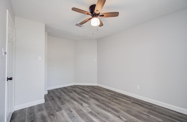 2207 S Ferrisburg Ct, Sugar Land, TX 77478 - unfurnished room featuring wood finished floors and ceiling fan