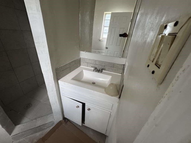 5431 45th St, Lubbock, TX 79414 - bathroom with a shower stall and vanity