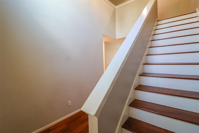1515 Saulnier St, Houston, TX 77019 - stairs with wood finished floors and baseboards