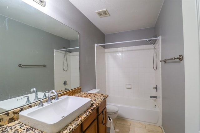 1515 Saulnier St, Houston, TX 77019 - full bath featuring vanity, tub / shower combination, and tile patterned flooring