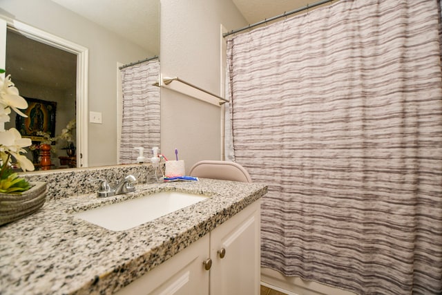 2727 Piney Lake Ct, Houston, TX 77038 - full bath featuring vanity and a shower with curtain