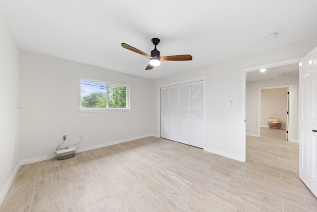 3915 Southmore Cir, Houston, TX 77004 - unfurnished bedroom featuring a closet and ceiling fan