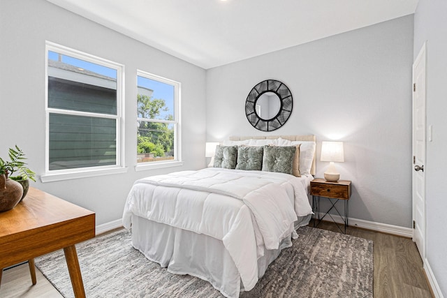 9311 Noel St, Houston, TX 77033 - bedroom with wood finished floors and baseboards