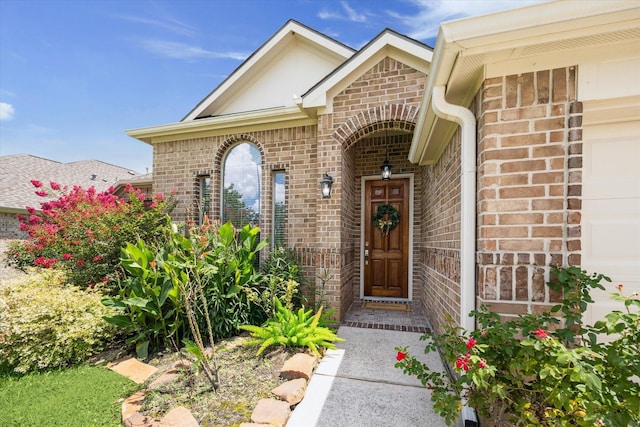 25207 Oak Star Dr, Spring, TX 77389 - property entrance featuring brick siding and a garage