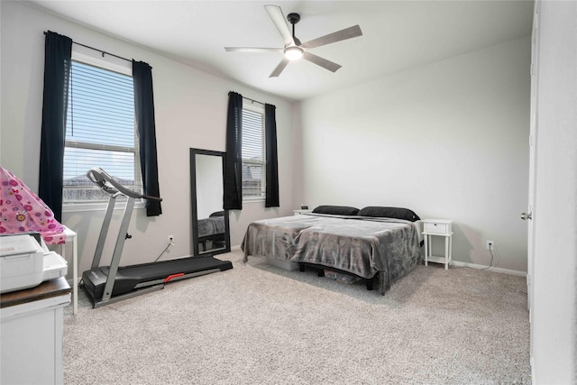13402 Rain Lily, Texas City, TX 77568 - carpeted bedroom featuring baseboards and a ceiling fan