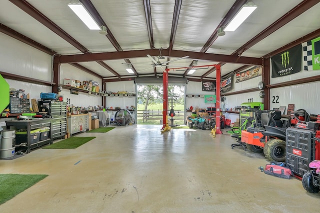 28540 Lynnwood Ln, Hempstead, TX 77445 - garage featuring a workshop area