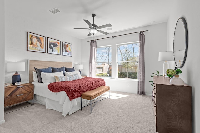 10502 William Park Dr, Missouri City, TX 77459 - bedroom featuring carpet and a ceiling fan
