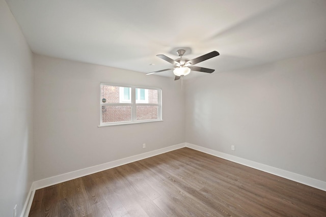 5135 Loch Lomond Dr, Houston, TX 77096 - unfurnished room featuring dark wood-style floors and ceiling fan