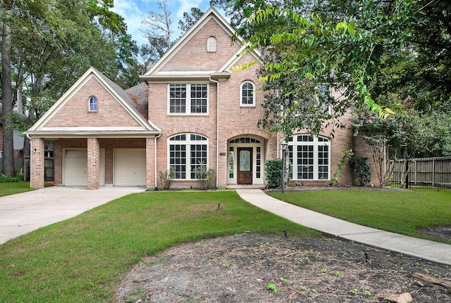 13810 Lakewood Crossing Blvd, Houston, TX 77070 - view of front of property with brick siding, a garage, and driveway