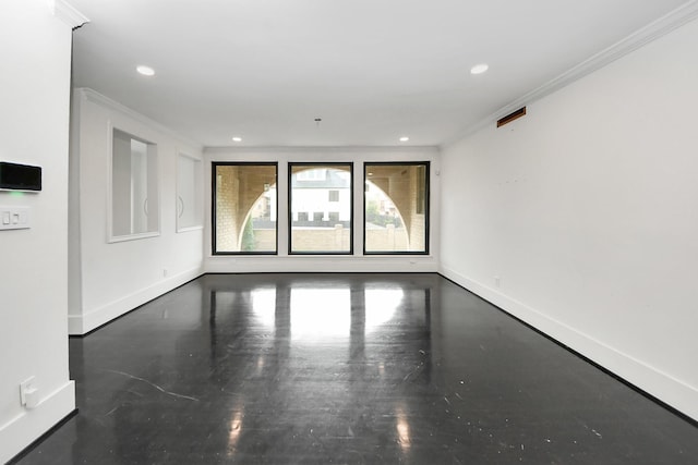 1425 Nantucket Dr Unit G, Houston, TX 77057 - unfurnished room with ornamental molding and recessed lighting