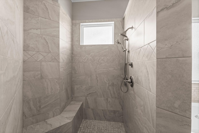 6051 Longmire Trl, Conroe, TX 77304 - full bathroom featuring a tile shower