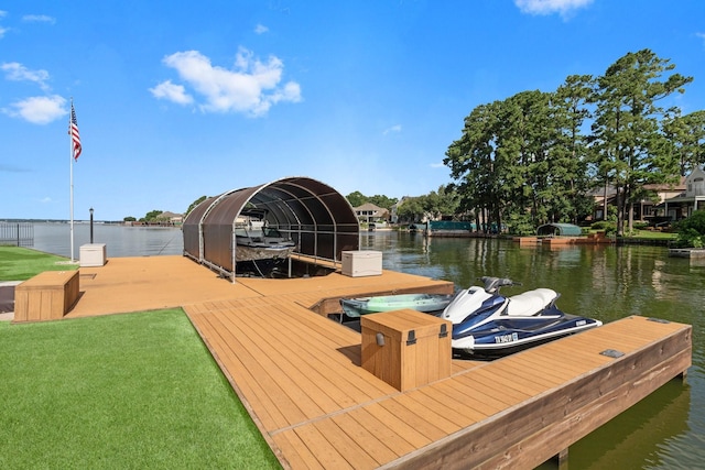 6051 Longmire Trl, Conroe, TX 77304 - dock with a water view