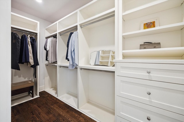 712 E 14th St, Houston, TX 77008 - walk in closet featuring dark wood-type flooring