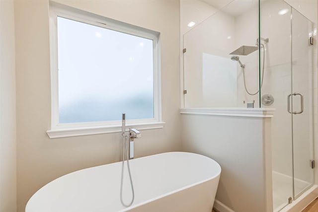 2353 Hoskins Dr, Houston, TX 77080 - bathroom with a soaking tub and a shower stall