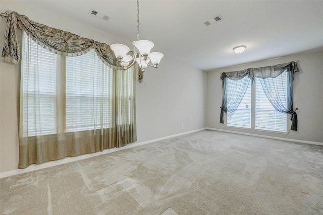 20311 Towering Cypress Dr, Cypress, TX 77433 - carpeted spare room featuring a chandelier and baseboards