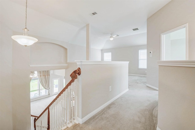 20311 Towering Cypress Dr, Cypress, TX 77433 - hallway with an upstairs landing and carpet
