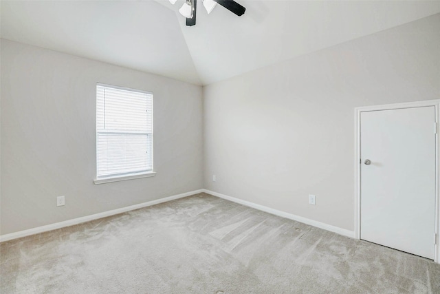 20311 Towering Cypress Dr, Cypress, TX 77433 - carpeted empty room featuring ceiling fan and lofted ceiling
